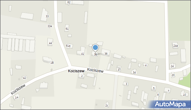 Kociszew, Kociszew, 39, mapa Kociszew