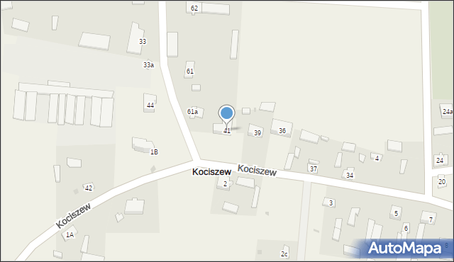 Kociszew, Kociszew, 41, mapa Kociszew