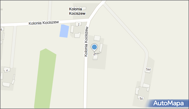 Kociszew, Kociszew, 47, mapa Kociszew