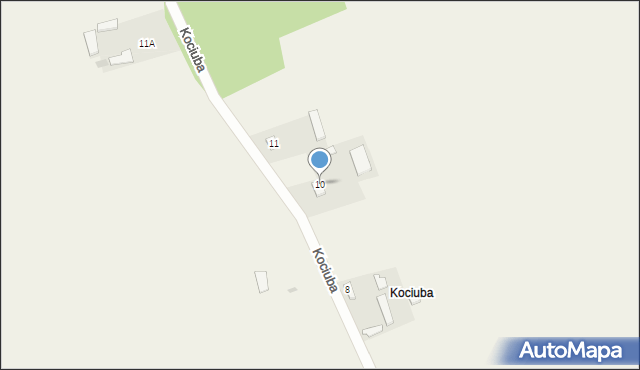 Kociuba, Kociuba, 10, mapa Kociuba