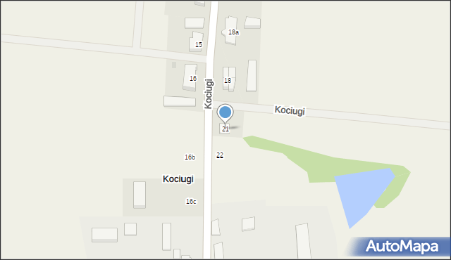 Kociugi, Kociugi, 21, mapa Kociugi