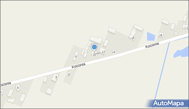 Koconia, Koconia, 12, mapa Koconia