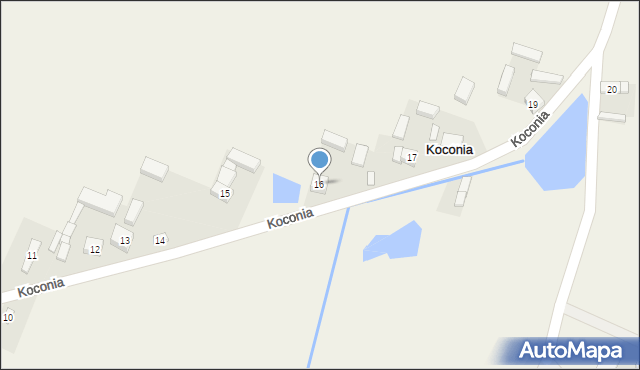 Koconia, Koconia, 16, mapa Koconia