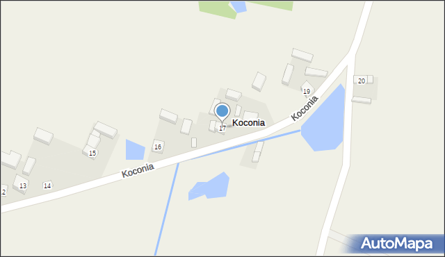 Koconia, Koconia, 17, mapa Koconia