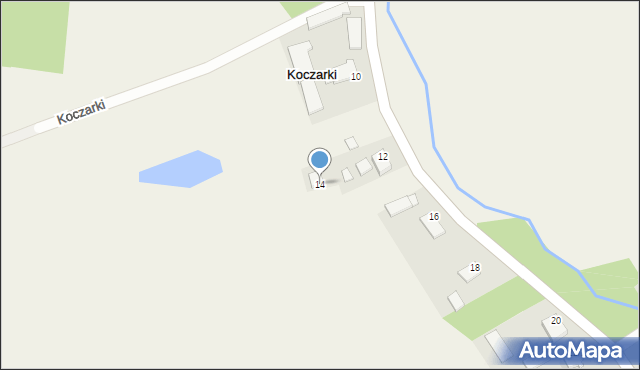 Koczarki, Koczarki, 14, mapa Koczarki