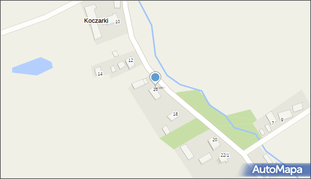 Koczarki, Koczarki, 16, mapa Koczarki