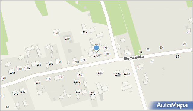 Koczergi, Koczergi, 170A, mapa Koczergi