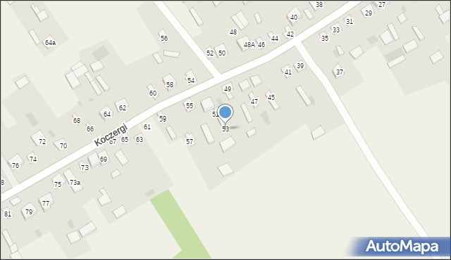 Koczergi, Koczergi, 53, mapa Koczergi