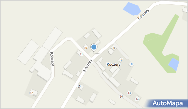 Koczery, Koczery, 1, mapa Koczery