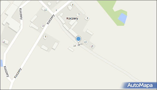 Koczery, Koczery, 16, mapa Koczery