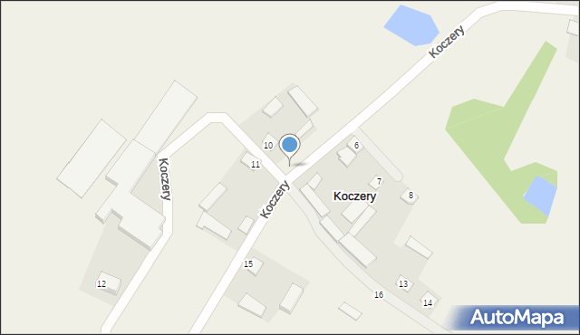 Koczery, Koczery, 1A, mapa Koczery