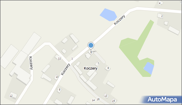 Koczery, Koczery, 6, mapa Koczery