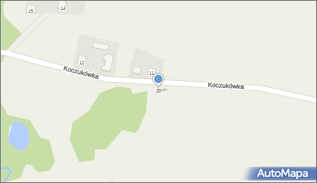 Koczukówka, Koczukówka, 10, mapa Koczukówka