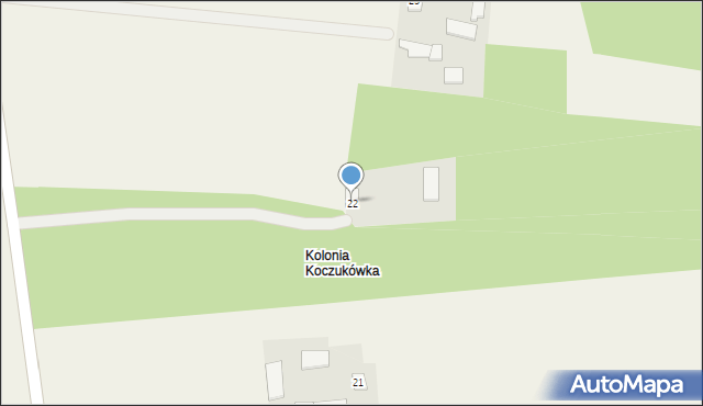 Koczukówka, Koczukówka, 22, mapa Koczukówka