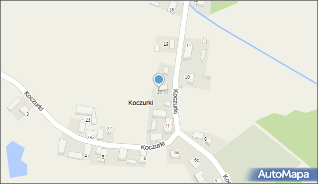 Koczurki, Koczurki, 20, mapa Koczurki