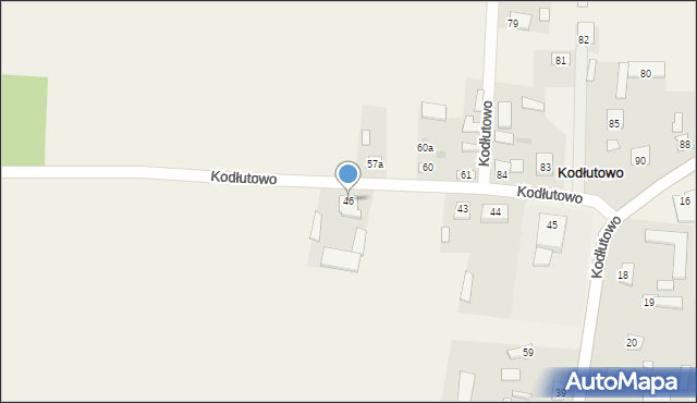 Kodłutowo, Kodłutowo, 46, mapa Kodłutowo