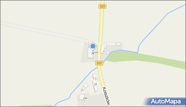 Koiszków, Koiszków, 16, mapa Koiszków