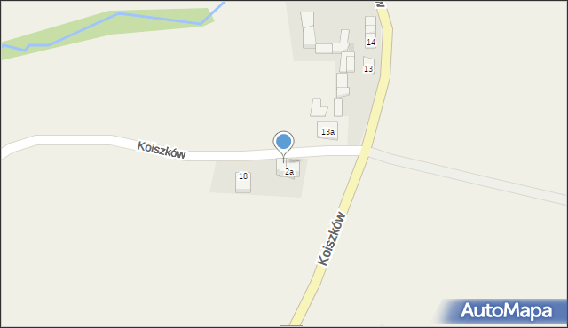 Koiszków, Koiszków, 2b, mapa Koiszków