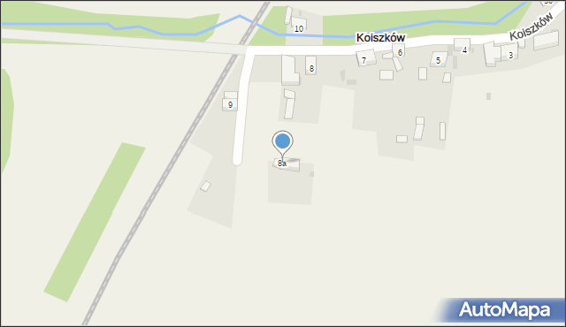 Koiszków, Koiszków, 8a, mapa Koiszków