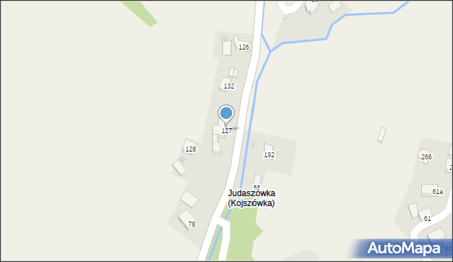 Kojszówka, Kojszówka, 127, mapa Kojszówka