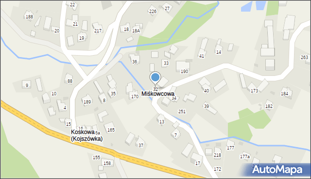 Kojszówka, Kojszówka, 32, mapa Kojszówka