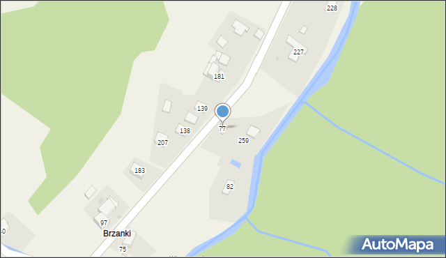 Kojszówka, Kojszówka, 77, mapa Kojszówka