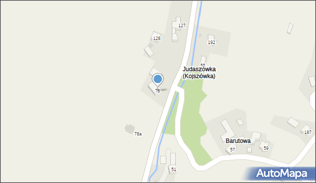 Kojszówka, Kojszówka, 78, mapa Kojszówka