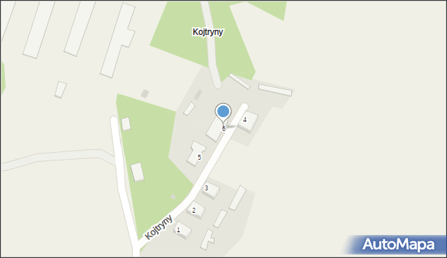 Kojtryny, Kojtryny, 6, mapa Kojtryny