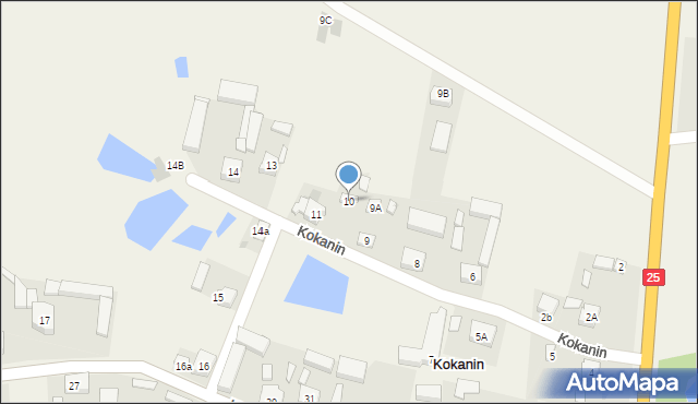 Kokanin, Kokanin, 10, mapa Kokanin