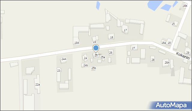 Kokanin, Kokanin, 25, mapa Kokanin