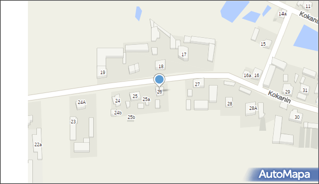 Kokanin, Kokanin, 26, mapa Kokanin