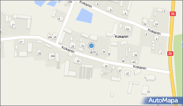 Kokanin, Kokanin, 32, mapa Kokanin