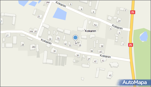 Kokanin, Kokanin, 34, mapa Kokanin
