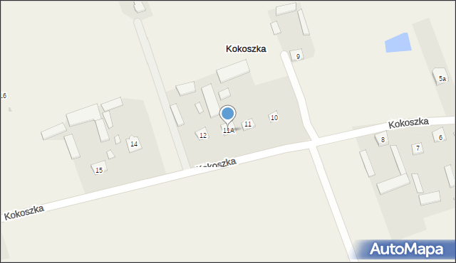 Kokoszka, Kokoszka, 11A, mapa Kokoszka