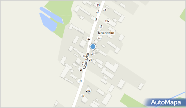 Kokoszka, Kokoszka, 24, mapa Kokoszka