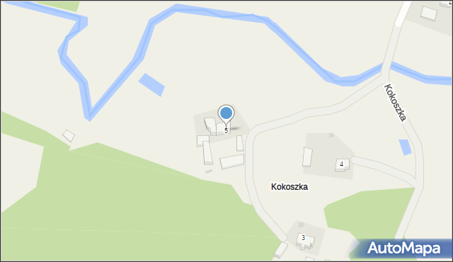 Kokoszka, Kokoszka, 5, mapa Kokoszka