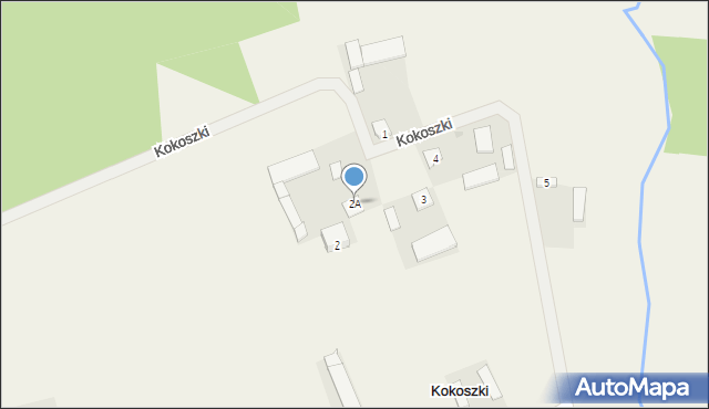 Kokoszki, Kokoszki, 2A, mapa Kokoszki