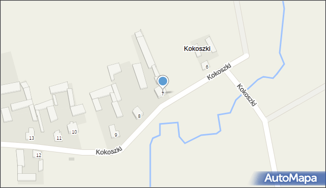 Kokoszki, Kokoszki, 7, mapa Kokoszki