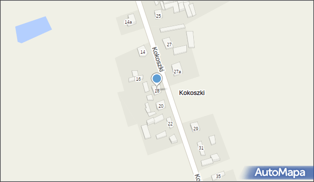 Kokoszki, Kokoszki, 18, mapa Kokoszki