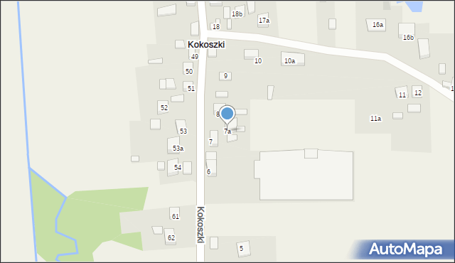 Kokoszki, Kokoszki, 7a, mapa Kokoszki