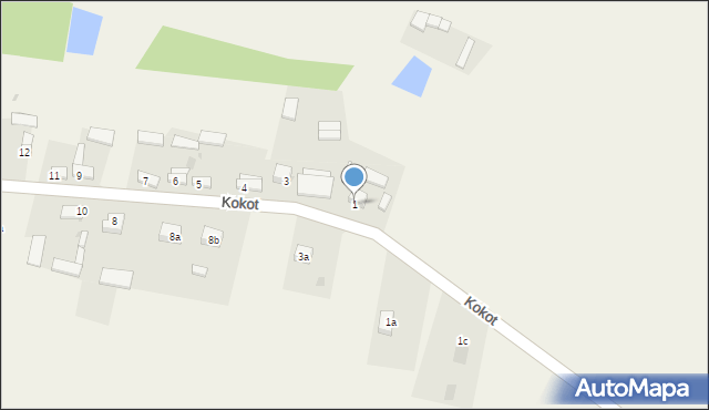 Kokot, Kokot, 1, mapa Kokot