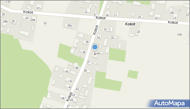 Kokot, Kokot, 34, mapa Kokot