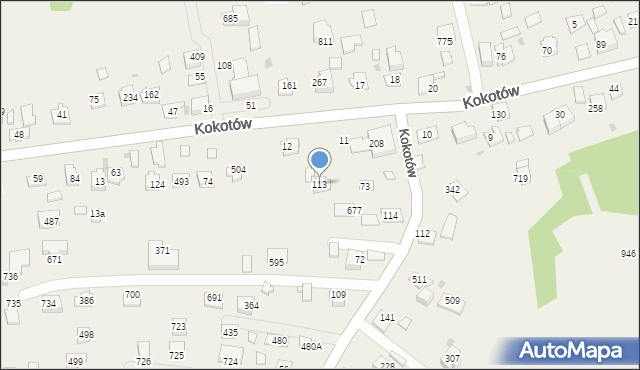 Kokotów, Kokotów, 113, mapa Kokotów