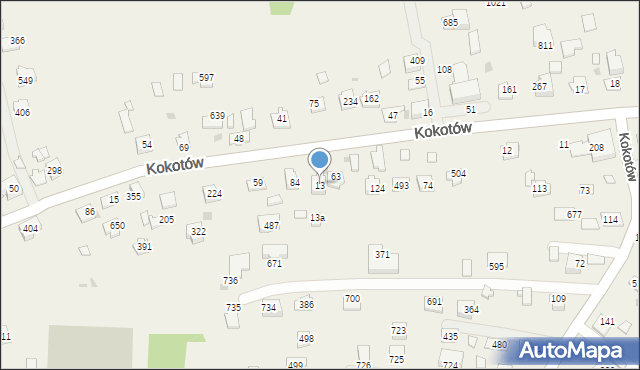 Kokotów, Kokotów, 13, mapa Kokotów