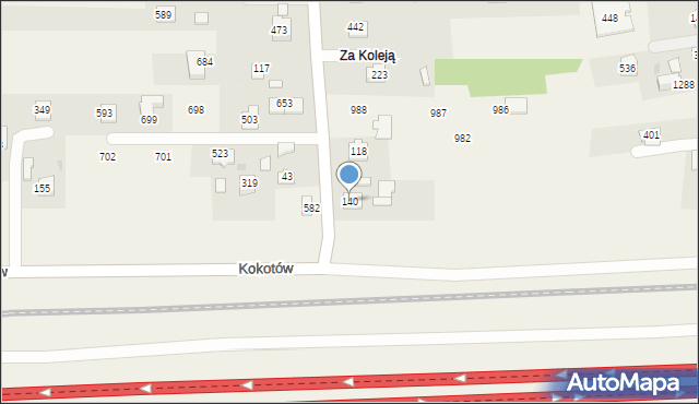 Kokotów, Kokotów, 140, mapa Kokotów