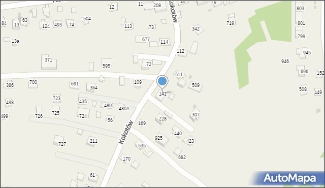 Kokotów, Kokotów, 141, mapa Kokotów