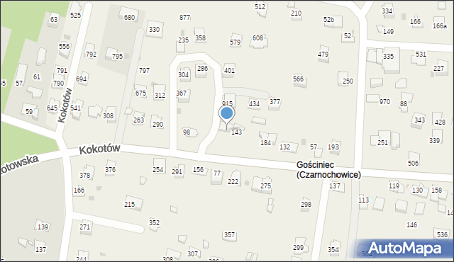 Kokotów, Kokotów, 143A, mapa Kokotów