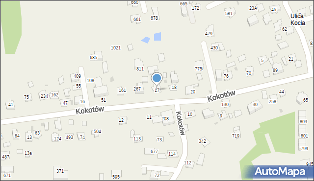 Kokotów, Kokotów, 17, mapa Kokotów