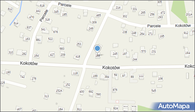 Kokotów, Kokotów, 188, mapa Kokotów