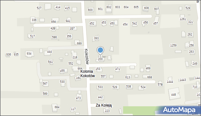 Kokotów, Kokotów, 200, mapa Kokotów